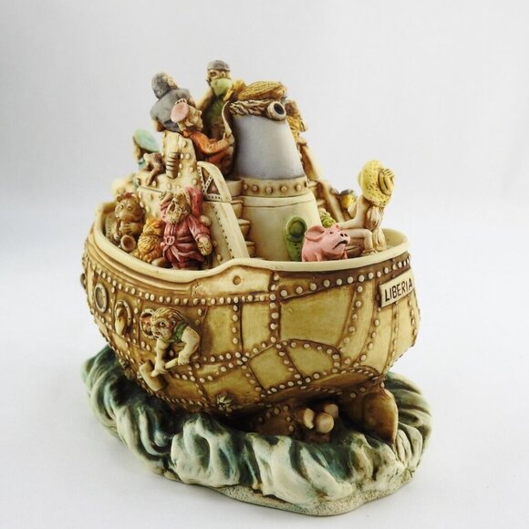 Harmony Kingdom Box Figurine TJSEY2K Y2HKT 1999 NIB Sailors Ship Boat Limited Si - Picture 12 of 16